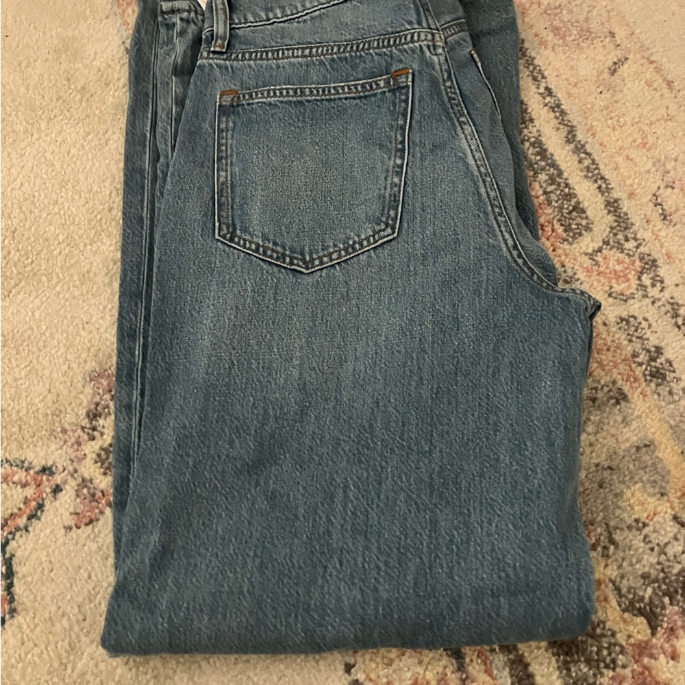 Abercrombie high rise wide leg jean
